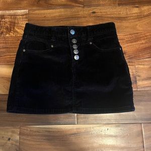 shyanne corduroy black skirt size xs black